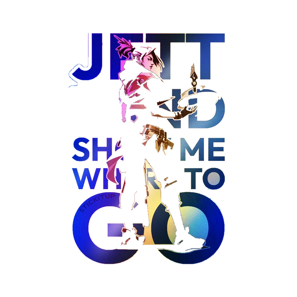 Wind Show Me Where to Go Holographic Stickers